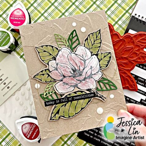 White Wash Technique Using Delicata Reinkers By Jessica Lin - Imagine Artist Have you ever tried coloring on colored cardstock? The white washing technique is great for creating a blank canvas for your coloring, making the colors pop against navy, kraft, or even black cardstock. #Imagine #Tsukineko #craftingink #inkpad #crafts #DIY #stamping #handmade #craftingideas #DIYInspiration #craftingtutorial #ink #craftinglesson #papercrafts #papercrafting #handmadecards White Washing, Ink Pad, Blank Canvas, Craft Tutorials, Rose Buds, Diy Inspiration, White Wash, Crafts Diy, Cards Handmade