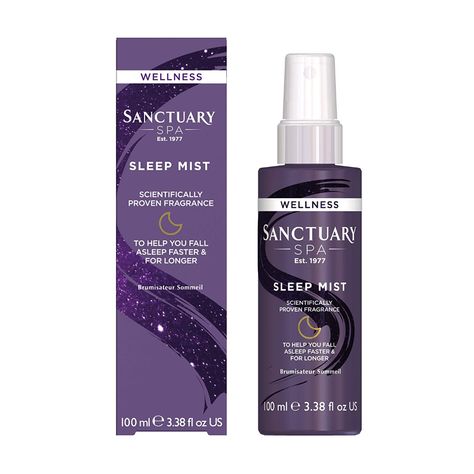 Sanctuary Spa Pillow Spray Sleep Mist for Face, Body and Pillow with Hyaluronic Acid, Vegan and Cruelty Free, 100 ml : Amazon.de: Beauty Lavender Pillow, Sleep Spray, Queen Of The Night, Lavender Pillows, Essential Oil Spray, Pillow Mist, Spa Night, Pillow Spray, Spa Wellness