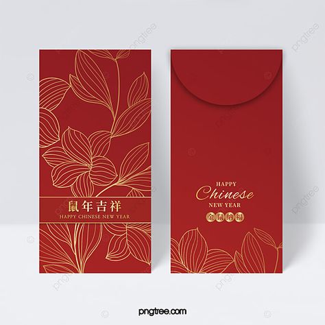 red envelope,year of the,new year,2020,2020t year new year red envelope,golden plant flower red envelope,golden botanical lineart Red Pocket Design Chinese, New Year Envelope Design, Red Envelope Template, Red Pocket Design, Envelope Design Ideas, Chinese New Year Red Packet, New Year Packaging, Money Packet, Envelope Design Template