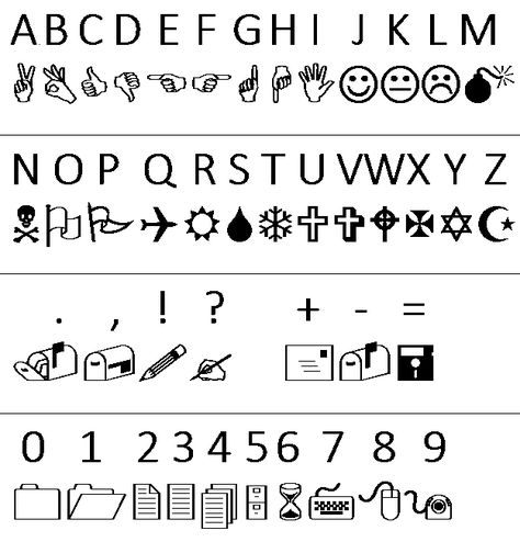 wingdings undertale | Wingdings font (W.D.Gaster) by anineko on DeviantArt Gaster Language, Wingdings Gaster, Gaster Fanart, Au Pictures, Undertale Quotes, Ciphers And Codes, Wing Dings, Code Alphabet, W.d Gaster