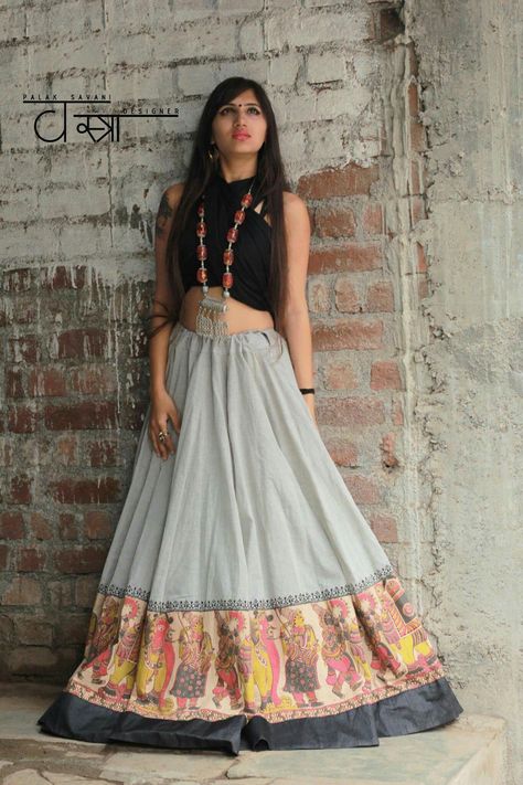 Ethnic wear Grey Chaniya Choli, Chaniya Choli For Kids, Choli Pattern, Wedding Dresses Summer, Bohemian Ideas, Choli Design, Choli Blouse Design, Chaniya Choli Designs, Good Over Evil