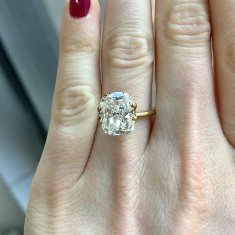 Antique Elongated Cushion Engagement Ring, Elongated Antique Cushion Cut, Antique Elongated Cushion Cut, Antique Cushion Engagement Rings, Antique Cushion Cut Diamond, Antique Cushion Cut, Antique Cushion, Elongated Cushion Cut, Antique Diamond Engagement Rings