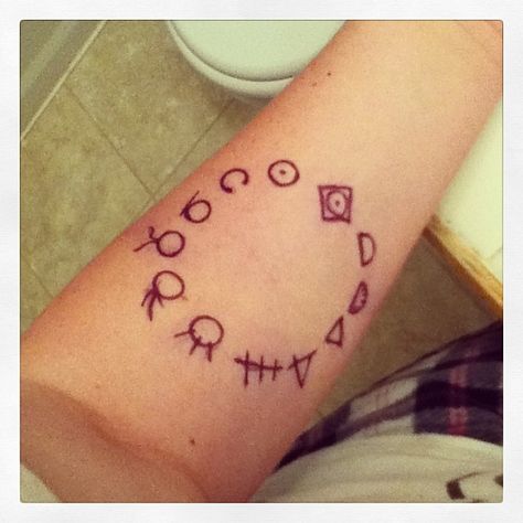 Anasazi Symbols, Anti Possession Symbol Tattoo, Wendigo Symbol, Supernatural Warding Sigils, Supernatural Anti Possession Symbol, Wendigo Monsters, Wolf Of Antimony Occultism Sigils, Anti Possession Symbol, Grunge Tattoo