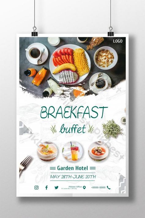 Hotel breakfast buffet poster#pikbest# Breakfast Menu Design, Hotel Breakfast Buffet, Open Buffet, Food Posters, Hotel Buffet, Poster Food, Lunch Buffet, Hotel Breakfast, Digital Menu