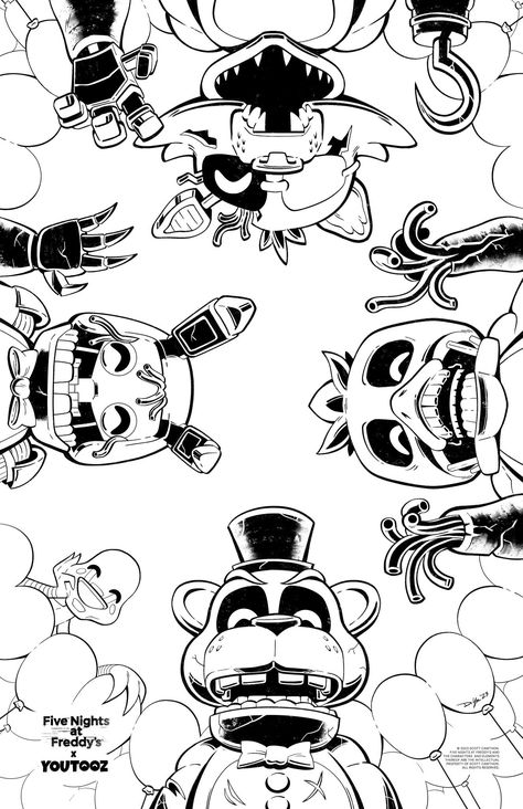 Five Nights At Freddy's Tattoo, Fnaf Birthday, Walton Files, Fnaf Coloring Pages, Foxy And Mangle, Fnaf 4, Fnaf Sister Location, Flash Tattoo Designs, Fnaf Stuff