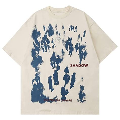 Vamtac Graphic Tees Men Vintage Oversized Y2K Graffiti Print Summer Short Sleeve Streetwear T Shirts for Women Printed Summer Shorts, Y2k Graphic Tees, Casual Cotton Top, Streetwear Graphic Tees, Graffiti Designs, Oversized Graphic Tee, Designer Streetwear, Streetwear Summer, Style Japonais