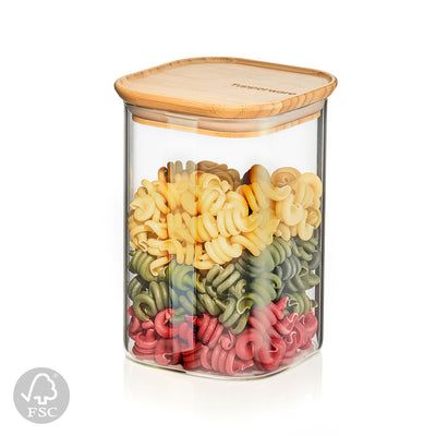 The most aesthetic set yet, for your ultimate pantry goals! Our new sustainable bamboo glass containers are the perfect way to keep your dry food fresher for longer, while still having a stylish and modern feel in your pantry and kitchen. Ultimate Pantry, Pantry Goals, Clear Storage, Glass Storage Jars, Glass Storage, Storage Jars, Glass Containers, Organization Hacks, Tupperware