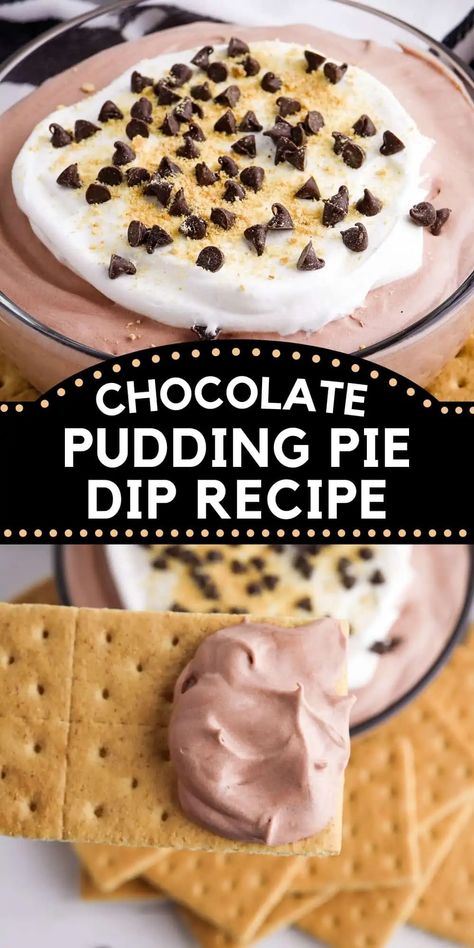 Cool Whip Chocolate Chip Dip, Recipes With Chocolate Pudding Mix In Them, Chocolate Chip Fluff, Chocolate Pudding Whipped Cream Dessert, Chocolate Pudding Fluff, What To Make With Chocolate Pudding, Chocolate Fluff Dessert Cool Whip, Dessert Fluff Recipes, Pudding Dip Recipes