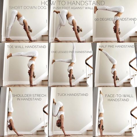 How to handstand - try these pre exercises out to gain strength and control on your journey to handstand.  Outfitted by my sponsor @aloyoga #handstand #tutorial #practice #yoga #strength #yogalife #yogagirl #ad How To Handstand, Workout Program Gym, Yoga Handstand, Body Transformations, Post Yoga, Yoga Beginners, Beginner Yoga, Yoga Iyengar, When You