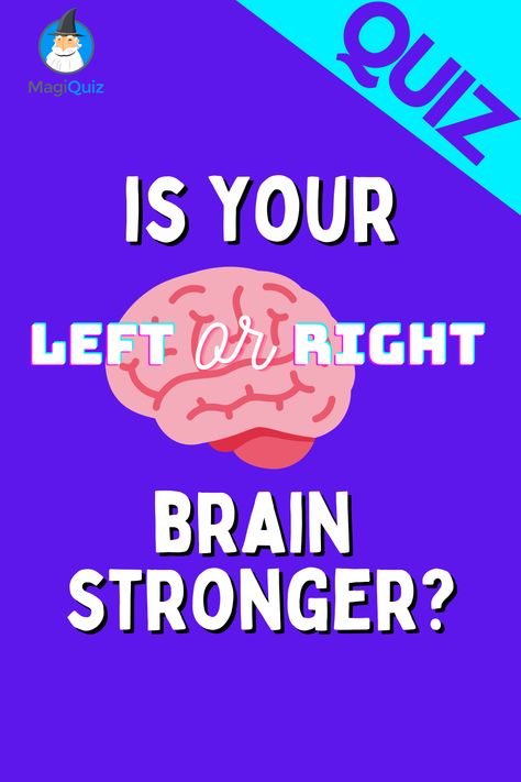 Do you know which side of your brain is stronger? The answer might surprise you… Take this quiz right now to find out whether the creative right side of your brain or the analytical left side of your brain is stronger. Left Brained Or Right Brained, Left And Right Side Of Brain, Left Brain Right Brain Test, Left Or Right Brain Quiz, Right Brain Vs Left Brain, Left Vs Right Brain, Intelligence Quizzes, Iq Quizzes, Geography Facts