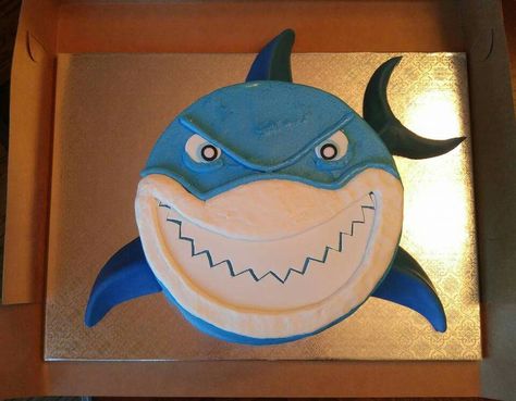 Shark Bait                                                                                                                                                                                 More Shark Birthday Cake Ideas, Shark Cakes For Kids, Diy Shark Cake, Shark Cakes For Kids Boys, Shark Cakes, Shark Cake Ideas, Shark Birthday Cake, Diy Shark Birthday Cake, Birthday Cake Shark Theme