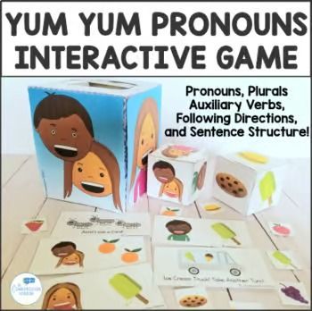 Games for preschool | TPT Slp Outfits, Pronouns Speech Therapy, Slp Classroom, Teaching Pronouns, Pronoun Activities, Expanding Sentences, Games For Preschool, Language Games, Preschool Speech Therapy