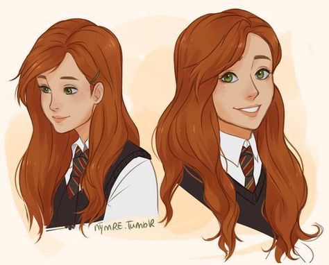 Scorpius And Rose, Lily Evans Potter, Gryffindor Pride, Potter Fanart, Art Harry Potter, Κούρεμα Bob, Harry And Ginny, Lily Potter, Fantastic Beast