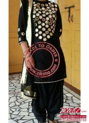 Black Salwar Suit, Punjabi Salwar Kameez, Black Salwar, Mirror Work Dress, Black Kurti, Patiala Salwar Suits, Punjabi Salwar, Punjabi Fashion, Kameez Designs