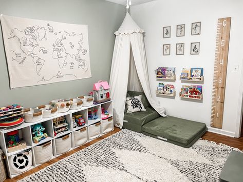 Nugget Couch Cozy Corner, Nook Couch Ideas, Nugget Couch Decor Ideas, Nugget Couch Corner, Small Playroom With Nugget, Small Playroom With Couch, Nugget Couch Playroom Decor, Nugget Couch In Playroom, Play Couch Reading Nook