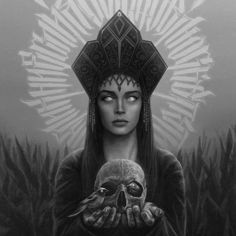 Slavic Goddess, Guerriero Samurai, Slavic Paganism, Slavic Folklore, Slavic Mythology, Russian Culture, 다크 판타지, Witch Art, Goddess Art