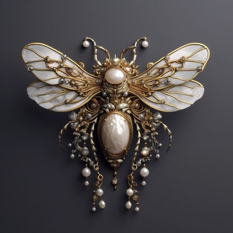 Insect Jewelry Diy, Fashion Collection Inspiration, Fake Jewelry, Beautiful Bugs, Insect Jewelry, Bee Art, Antique Brooches, Royal Jewels, Cross Jewelry