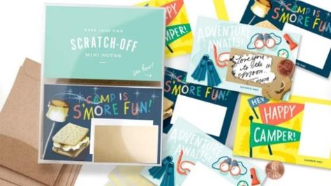 Summer Camp Gift, Camp Letters, Camp Care Packages, Camping Smores, Adventure Campers, Cute Phrases, Lunch Box Notes, Hidden Message, Encouragement Cards