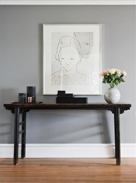 pavilion gray farrow and ball Pavilion Grey, Hallway Colours, Farrow And Ball Paint, Farrow And Ball, Living Room Grey, Living Room Paint, Room Paint, Grey Walls, Farrow Ball