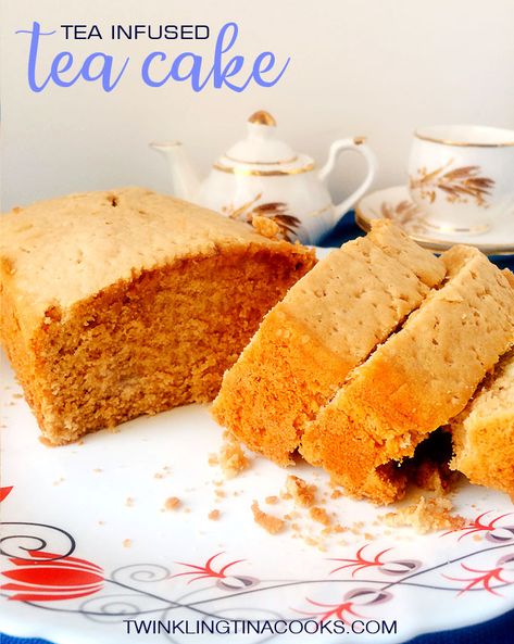 Tea Flavoured Cake, Tea Infused Cake, Tea Infused Desserts, Best Tea Cake Recipe, Holiday Fruit Cake, Tea Cake Recipe, Linden Tea, Tea Desserts, Holiday Fruit