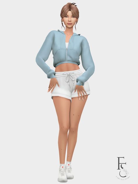 F a r f a l l a ☁️ / #sims 4 lookbook Sims 4 Cc Yoga, Styling Sweatpants, Leggings Cardigan, Aesthetic Lookbook, Sims Lookbook, Sims 4 Challenges, Sims 4 Expansions, Jeans And Converse, Sims 4 Teen