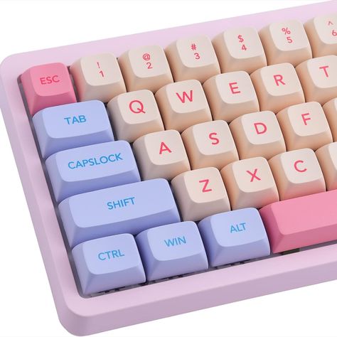 Upgrade your keyboard with these adorable 132 Keys Marshmallow Keycaps! 🌈✨ Add a touch of whimsy to your setup with these sweet and colorful keycaps. Perfect for gamers and typists alike! 😍💻 Cotton Candy Theme, Cute Keycaps, Unique Key, Keycap Set, Candy Theme, Keyboard Accessories, Key Cap, Key Caps, Gaming Room Setup