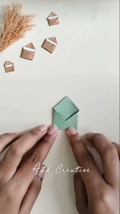 How to fold Mini Origami Paper Envelope | DIY Easy Origami Craft | Shorts | Add Creative 👉(Note : USE EARPHONES FOR BETTER SOUND EXPERIENCE🎧)#shorts #paper... Paper Envelope Diy Easy, Paper Envelope Diy, Envelope Origami, Paper Craft Gifts, Sticky Note Origami, Mini Origami, Notes Diy, Paper Play, How To Make Origami