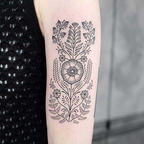 Norwegian Tattoo, Swedish Tattoo, Ornament Tattoo, Polish Tattoos, Scandinavian Tattoo, Elements Tattoo, Upper Arm Tattoos, Time Tattoos, Henna Tattoo Designs