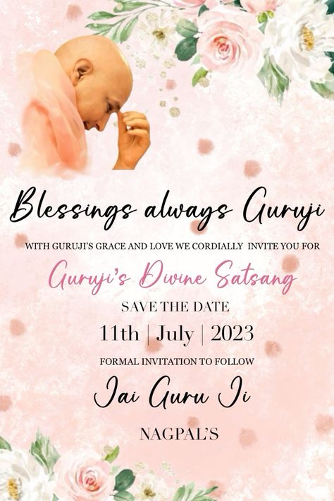 Satsang invite Guru Ji Satsang Invitation Template, Guruji Satsang Invitation Template, Guruji Invitation Template, Guruji Invitation, Guruji Satsang Invitation, Satsang Invitation, Mayank Arora, Invitation Card Maker, Ganpati Decoration Design