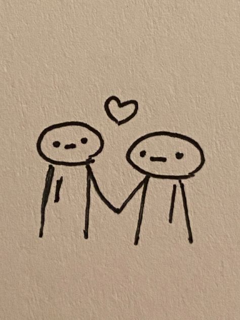 Easy Cute Drawings Love, Love Mini Drawing, Cute Things To Draw Easy Doodles Love, Stick Figure Sketch, So Easy Drawings, Heart Drawing Aesthetic Cute, Cute Tiny Sketches, Random Doodles Easy Cute, Cute Doodles Aesthetic Love