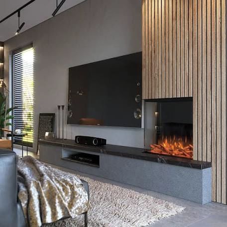 Modern Electric Fireplace, Feature Wall Living Room, Wall Fires, Modern Tv Wall, Electric Fire, Electric Fireplace Insert, Luxury Marble, Tv Wall Design, Electric Fires