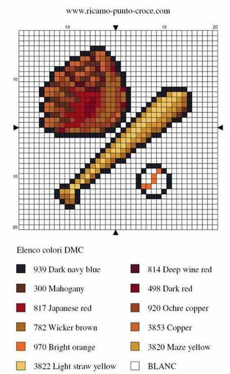 Cross Stitch Ideas, Baseball Cross, 8bit Art, Pixel Crochet, Stitch Ideas, Stitch Crochet, Bobble Stitch, Baseball Equipment, Crochet Gloves