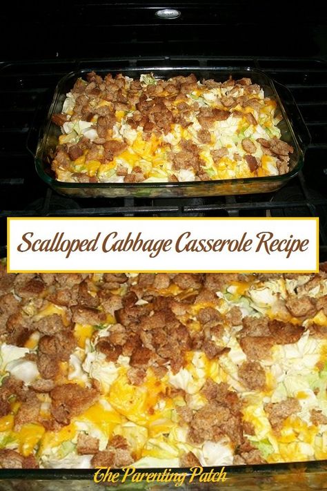 Scalloped Cabbage, Cabbage Casserole Recipe, Crispy Oven Fried Chicken, Cabbage Casserole Recipes, Bacon Grilled Cheese, Chimichurri Recipe, Cheese Sauce Recipe, Cabbage Casserole, Oven Fried Chicken