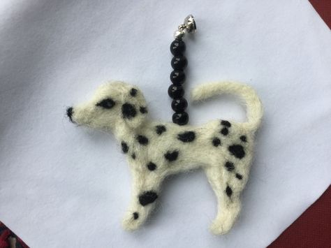 Cruella Deville spotty Dalmation Needle Felt Cruella Deville, Needle Felt, Needle Felting, Felt