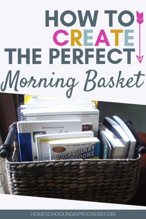 Learn which resources will help you create a morning basket that allows you to start your homeschool day with truth, beauty and goodness. Read through what we use in our homeschool morning basket to help you decide what to put in yours. #homeschooling #homeschoolingideas #homeschoolmorningbasket #morningbasket #homeschoolresources Homeschool Morning Basket, Homeschooling Kindergarten, Homeschool Room Organization, Planner Online, Morning Basket, Homeschool Advice, Homeschooling Tips, Homeschool Routine, Classroom Tips