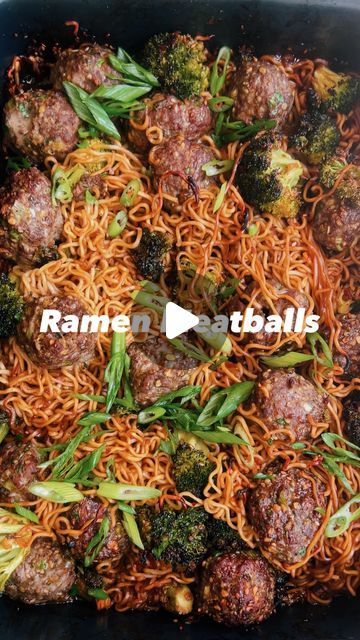 Prep + Rally™ | Meal Prep Mom on Instagram: "Comment 👉🏼 RAMEN MEATBALLS👈🏼 for this full recipe that's perfection for back to school. It's easy to make and an overall crowd pleaser. 

Who's making this?! 

#meatballs #meatball #ramen #ramenrecipe #reels #viralfood #viralrecipes" Ramen And Meatballs, Ramen Meatballs, Meatball Ramen, Ramen Recipes, Crowd Pleaser, Weeknight Dinner, Meatballs, Ramen, Meal Prep