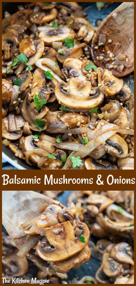 Mushroom Onion Recipes, Mushroom Dishes Healthy, Mushroom And Onion Recipes, Mushroom Salad Recipe, Mushroom Sides, Mushrooms And Onions, Best Mushroom Recipes, Sautéed Onions And Mushrooms, Sauteed Onions And Mushrooms