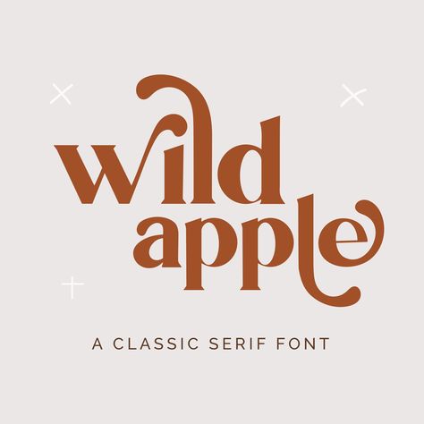 Wild Apple Serif Font - Retro Font - Groovy Font - Modern Font - Cricut Fonts - Procreate Fonts - Logo Font - Handwritten Font - Swash Font by BeyondMuse on Etsy Web Font Combinations, Typography Design Handwritten, Mid Century Font Alphabet, Canva Fonts For Shirts, Witchy Fonts Canva, Masculine Fonts For Men, Boho Font Pairings, Fun Adobe Fonts, Outdoorsy Font