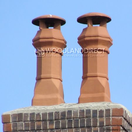 Large Edwardian Clay Chimney Pot Chimney Caps, Chimney Pots, Chimney Cap, Wood Oven, Bbq Grills, Roof Design, Exterior House Colors, Slate Grey, Terracotta Pots