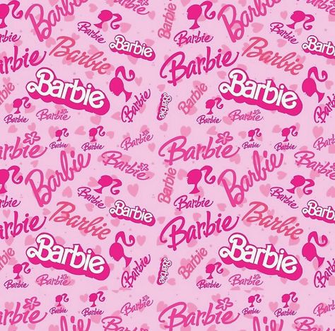 Barbie Seamless Pattern, Barbie Sublimation Designs, Barbie Theme Wallpaper, Barbie Computer Wallpaper, Barbie Background Landscape, Barbie Computer, Canva Printables, Barbie Background, Barbie Png