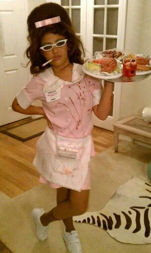 Cereal killer waitress  costume Diner Waitress Costume, Killer Housewife Costume, Zombie Waitress Costume, Stepford Wife Costume, Waitress Halloween Costume, Waitress Costume Halloween, 50s Waitress Uniform, 50s Waitress, Zombie Waitress