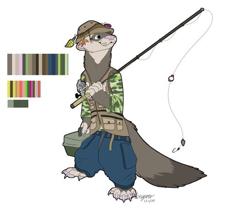 Ferret Oc, Anthro Characters, Oc Ideas, Fun Art, Ferret, Fantasy Creatures, Character Inspiration, Animal Art, Art Inspo