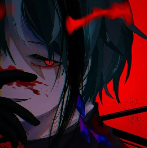 Wanderer Scaramouche, Yandere Boy, Scaramouche Wanderer, Red Eyes, Dark Anime, Twisted Wonderland, Profile Pics, Anime Character Design, Anime Boys