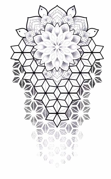 Sacred Geometry Tattoo Stencil, Geometric Dot Work Tattoo Design, Butterfly Mandala Tattoo, Dotwork Tattoo Mandala, Dot Work Mandala, Black And White Flower Tattoo, Geometric Flower Tattoo, Gear Tattoo, Geometric Mandala Tattoo