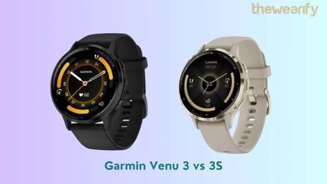 Garmin Venu 3 vs 3S Garmin Venu 3s, Wearable Tech, Wearable Technology, Fitness Tracker, Smartwatch, Perfect Match, Smart Watch, Your Perfect, Perfect Fit