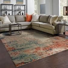 Oriental Weavers Montage 092LE Blue Rust Area Rug – Incredible Rugs and Decor Incredible Rugs, Eclectic Area Rug, Kids Headboard, Textured Yarn, Reclining Furniture, Living Room Tv Stand, Gold Rug, Furniture Of America, Nebraska Furniture Mart