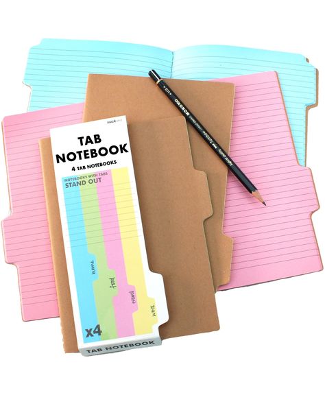 PRICES MAY VARY. Keep notes in order with our handy notebook journal set; Shaped like tabbed bullet journal organizers, these colorful notebooks make the perfect office or college companions; A+ journaling supplies! Smash exams with Suck UK's notebooks for school; Ditch messy sticky notes & binder dividers - index subjects with these neat alternatives; College student gifts fit for the smartest of brainboxes! From daily planner organizers to home office stationery, our stunning a5 notebook gifts How To Start Journal, Notebook Study, Daily Planner Ideas, University Essentials, Weekly Planner Pad, Divider Tabs, Study Essentials, Study Notebook, Work Journal