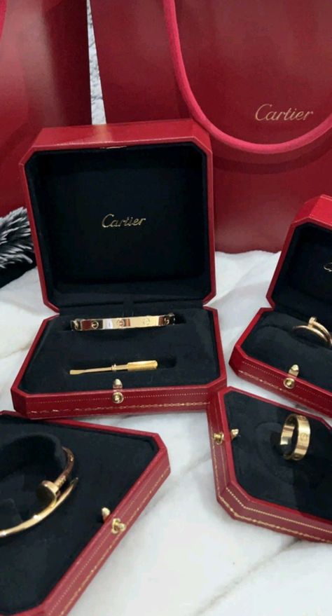 Cartier Packaging, Cartier Gift, Jewelry Closet, Gold Bracelet Simple, Luxury Bags Collection, Expensive Jewelry Luxury, Luxe Jewelry, Luxury Lifestyle Dreams, Wedding Photos Poses