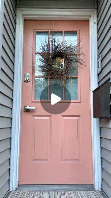 Cityline on Instagram: "@benjaminmoore paint expert @sharon_grech felt like her front door could benefit from a bit of change. A bit of… pink! 💕  If you’re looking for a fun + creative project to lightly challenge yourself with this summer (one that also boosts curb appeal)… we’ve got just the thing ✨🚪  🎨: AURA Exterior Satin, Colour from Williamsburg Collection Lightfoot Salmon CW—220  #painting #paintingwithpink #pinkdoor #benjaminmoore #paintprojects" Boost Curb Appeal, Pink Door, Exterior Front Doors, Pink Paint, Challenge Yourself, Sherwin Williams, The Thing, Painting Projects, Curb Appeal