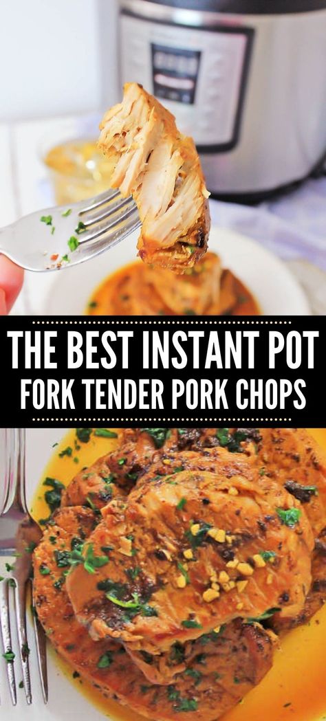 Use your instant pot to make these delicious and easy pork chops for dinner tonight! Simple Instructions and easy cleanup are benefits for this keto friendly recipe. via @savorandsavvy Keto Pork Chops Instant Pot, Instant Pot Thick Pork Chops, Pressure Cooker Pork Steaks, Pork Chops In Instant Pot Boneless, Pork Chops Instant Pot Boneless, Pork Chops In The Instant Pot, Boneless Pork Chop Recipes Instant Pot, Ranch Pork Chops Instant Pot, Instant Pot Pork Chops Bone In